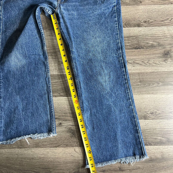 VTG Levis 517 Jeans Fits 34x26 Raw Hem Saddleman Orange Tab‎ 1980s Made in USA - Picture 8 of 10